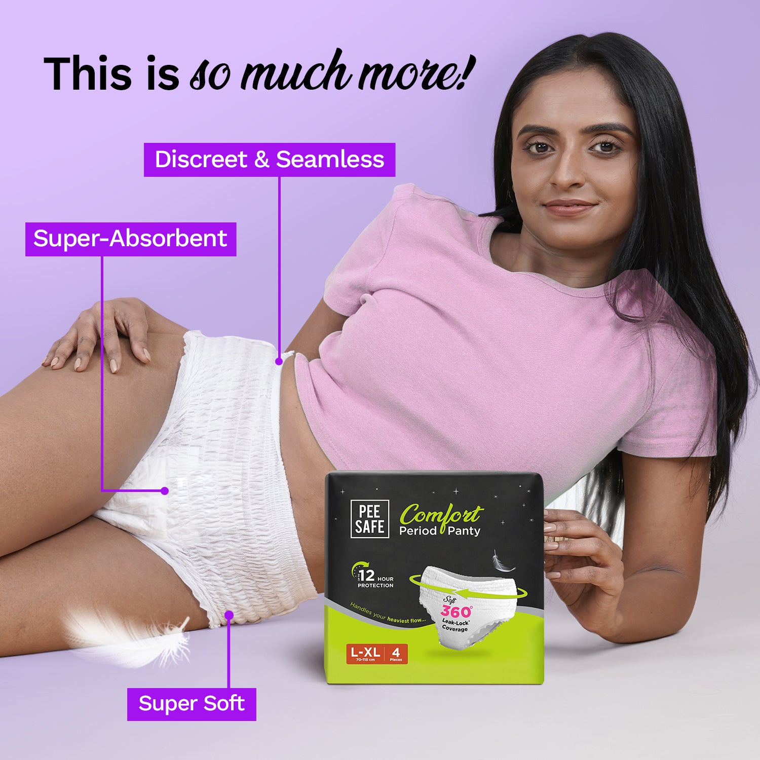 Pee Safe Comfort Period Panty (S-M) 4N - BYOC