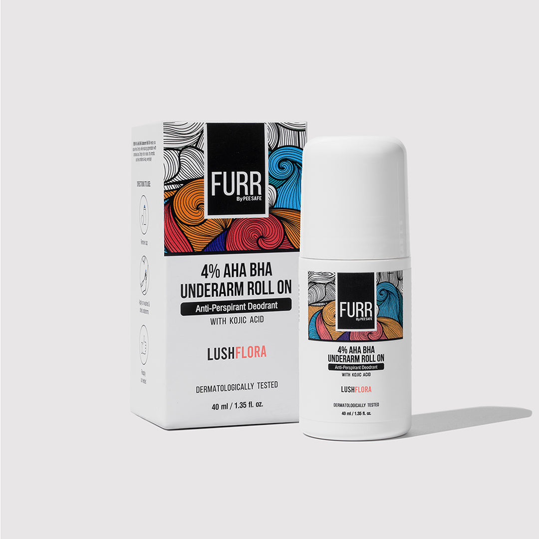 Furr 4% AHA BHA Underarm Roll On - Flora - (BYOC)