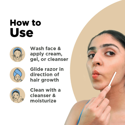 how to use furr reusable face razor for women