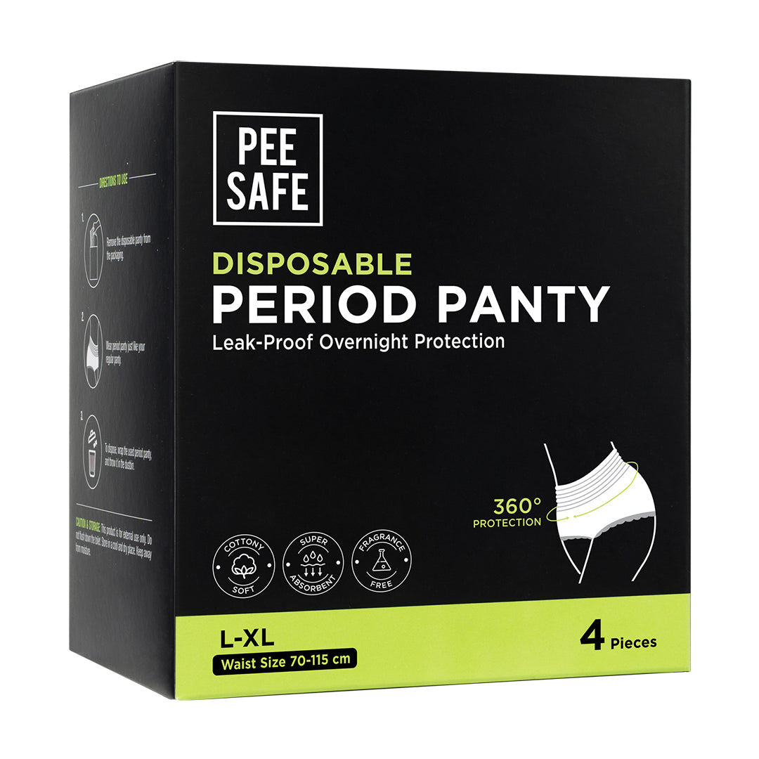 Trawee®-PP (Pack of 5) Disposable Period Panty With Super Absorbent Pad For  Sanitary Protection, Menstrual Underwear, Absorbent Period Underwear For  Women (S) : : Health & Personal Care