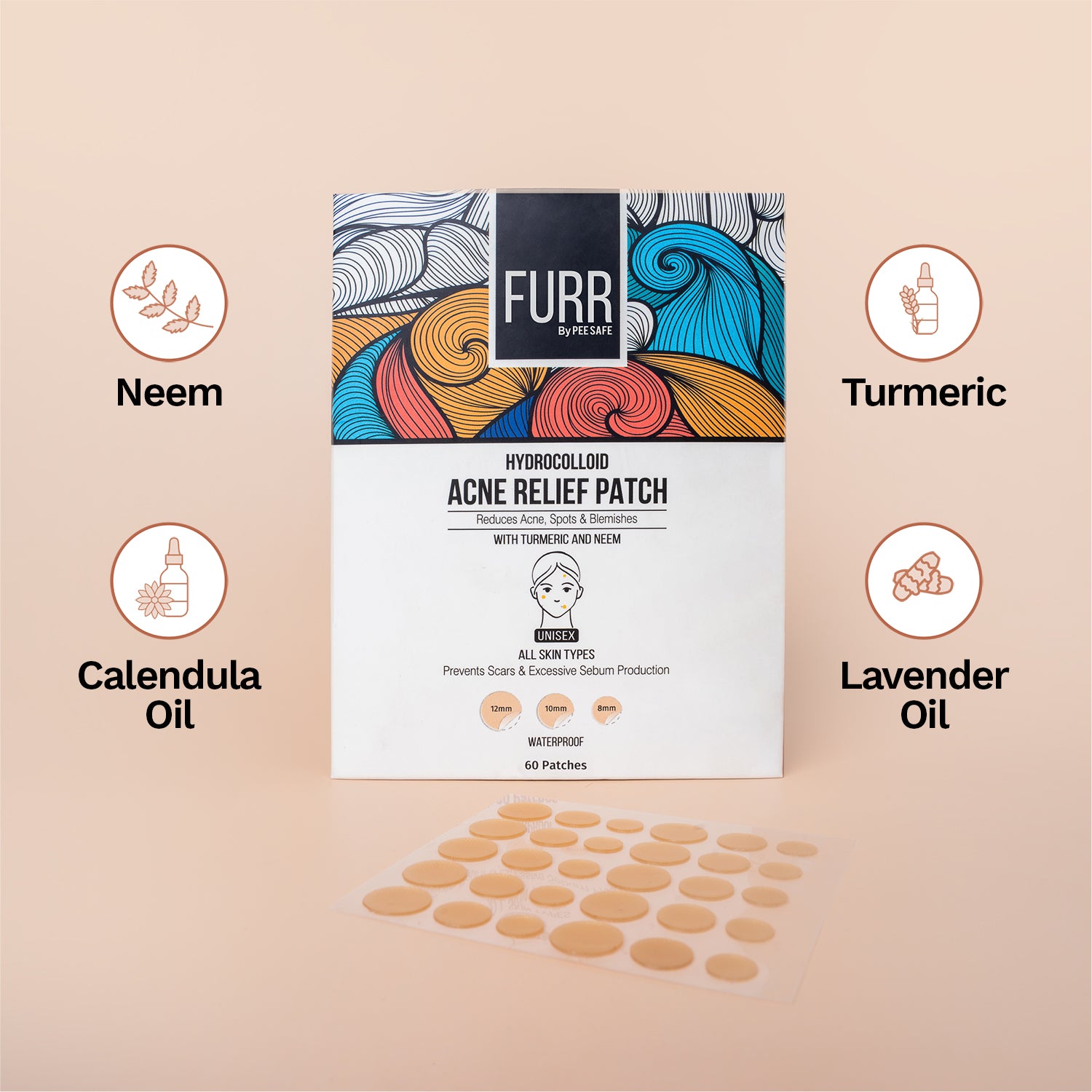 Furr Acne Relief Patches (60 Patches)