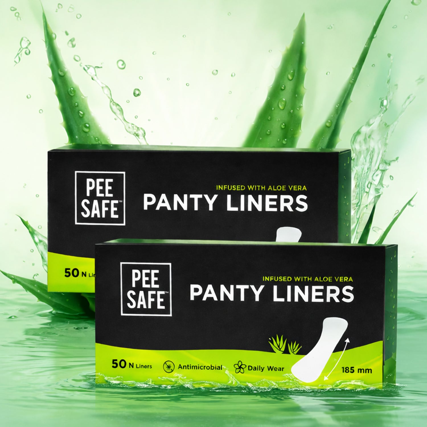Pee Safe Aloe Vera Panty Liners (100 Liners)