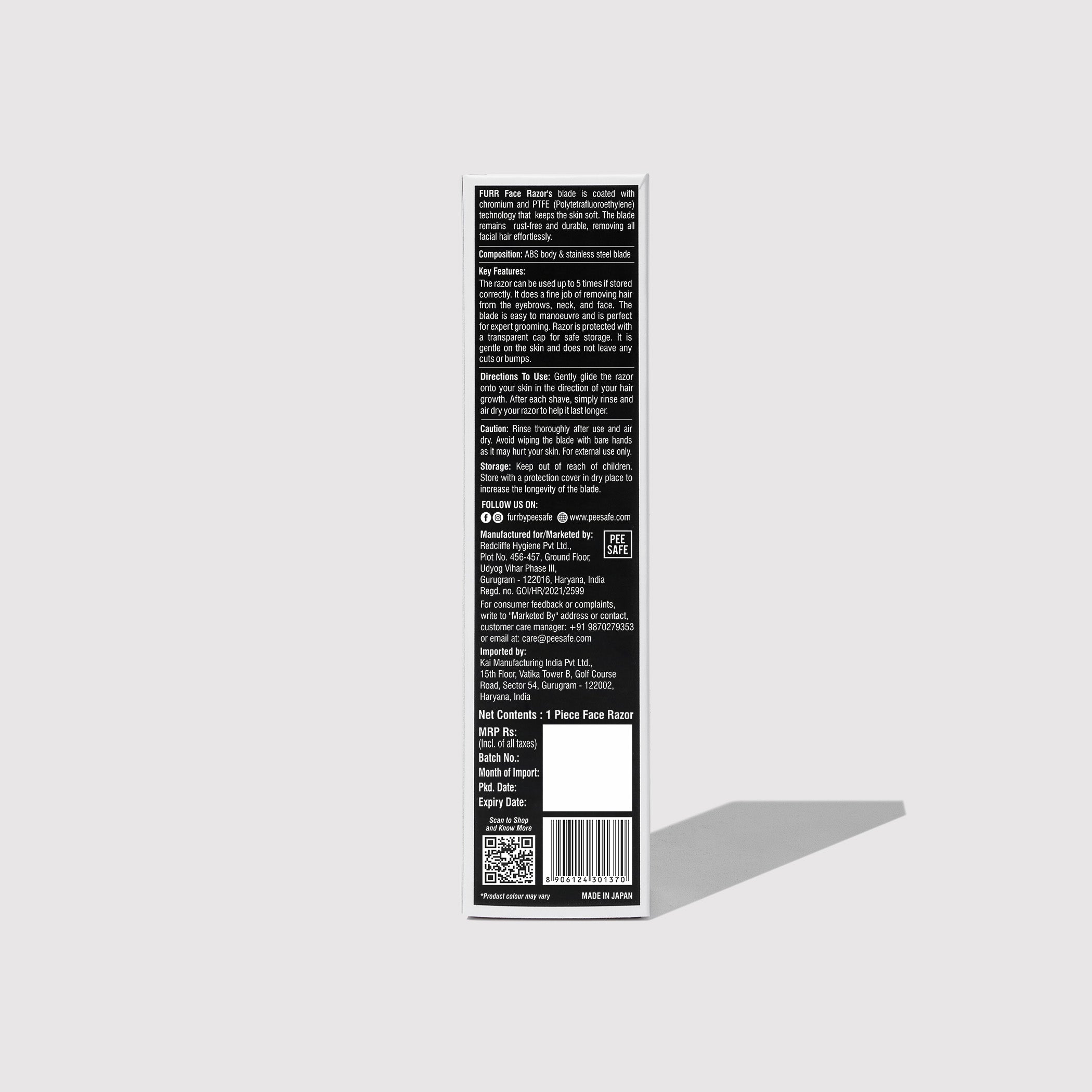 Furr Advanced Nano Coated Face Razor For Women (1N) - (BYOC)