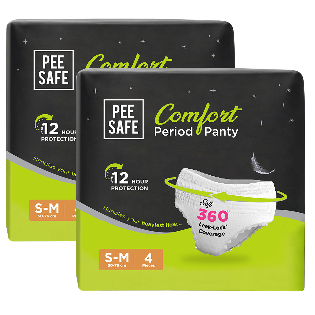 Pee Safe Comfort Period Panty (S-M) 4N (Pack of 2)