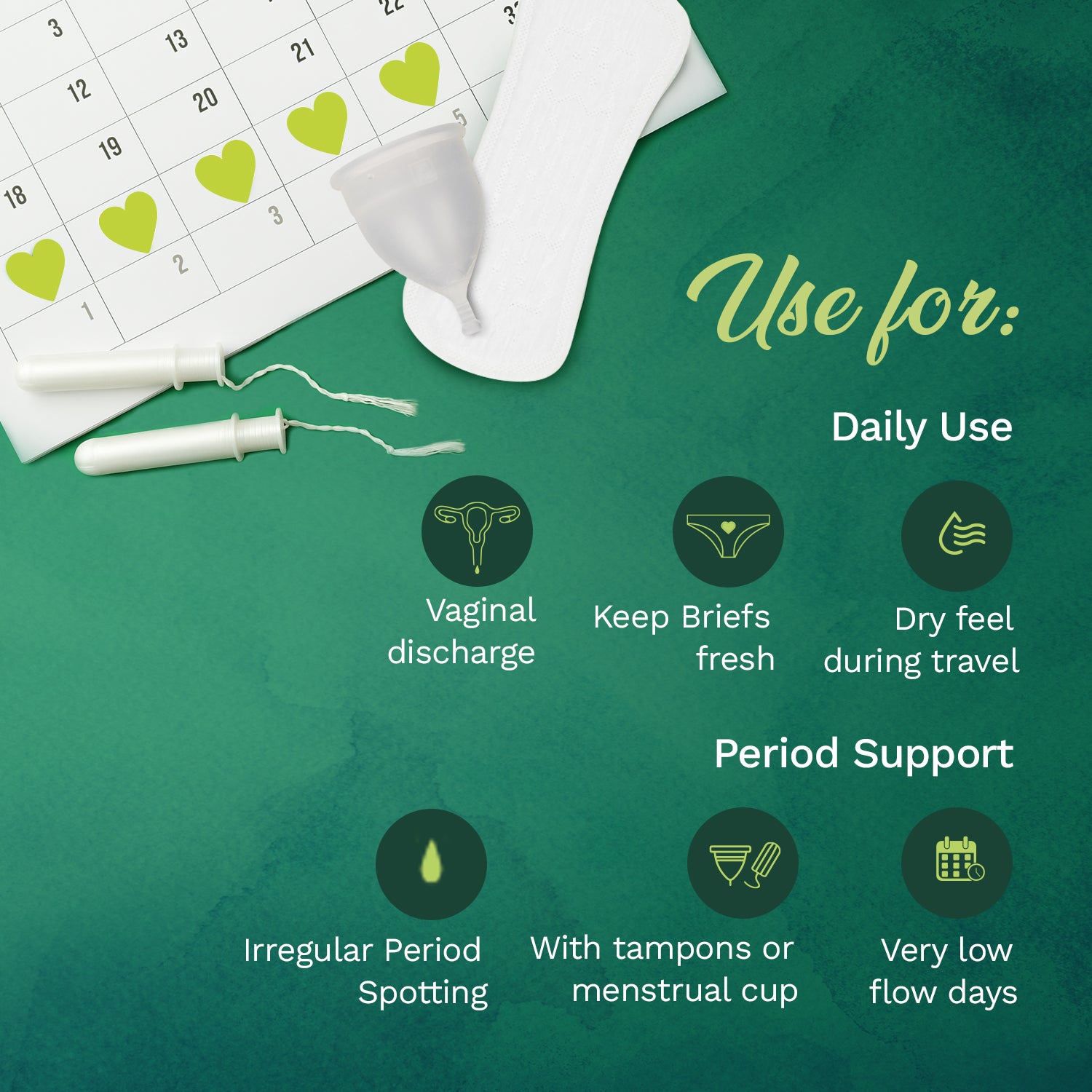 Pee Safe Aloe Vera Panty Liners (50 Liners)