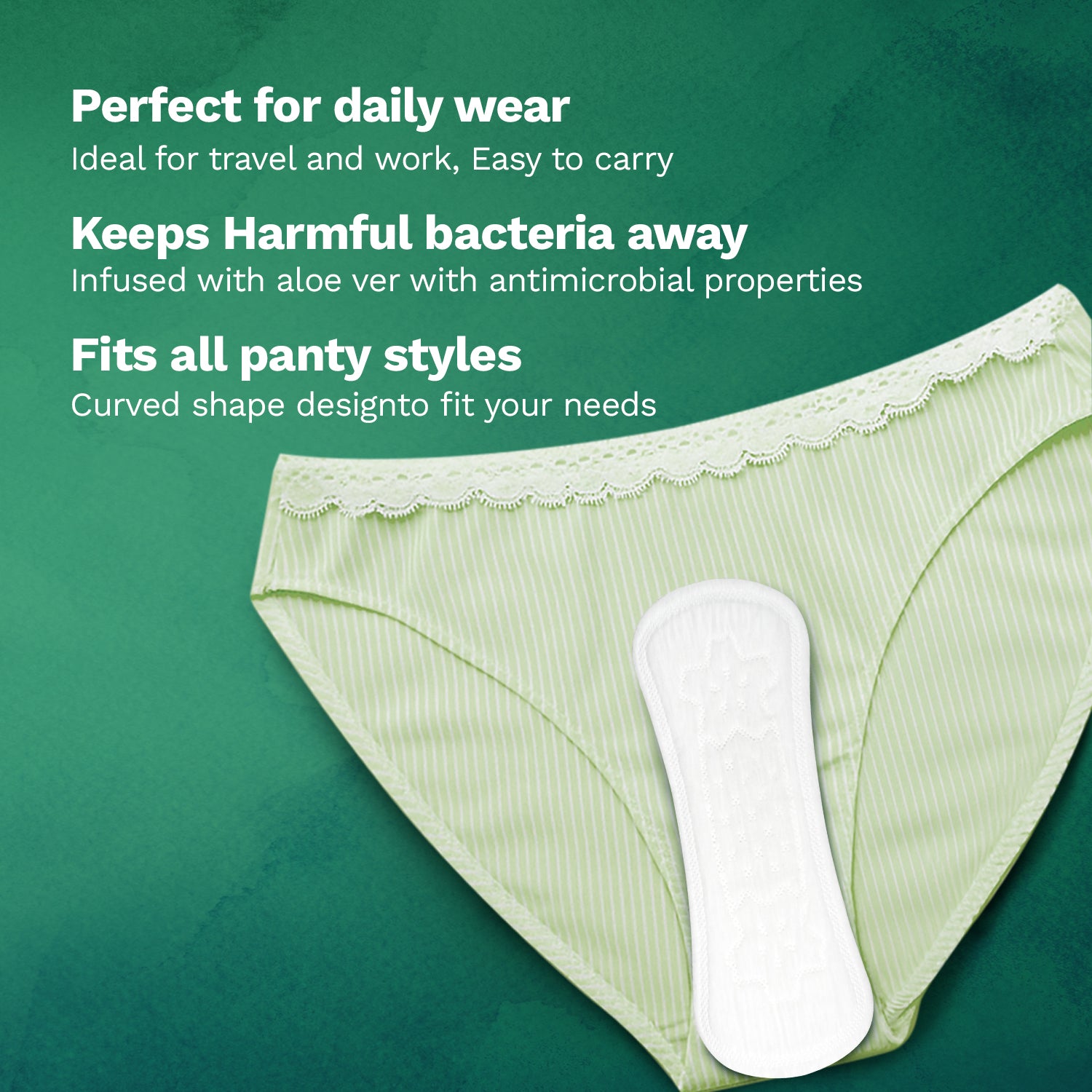 Pee Safe Aloe Vera Panty Liners (100 Liners)