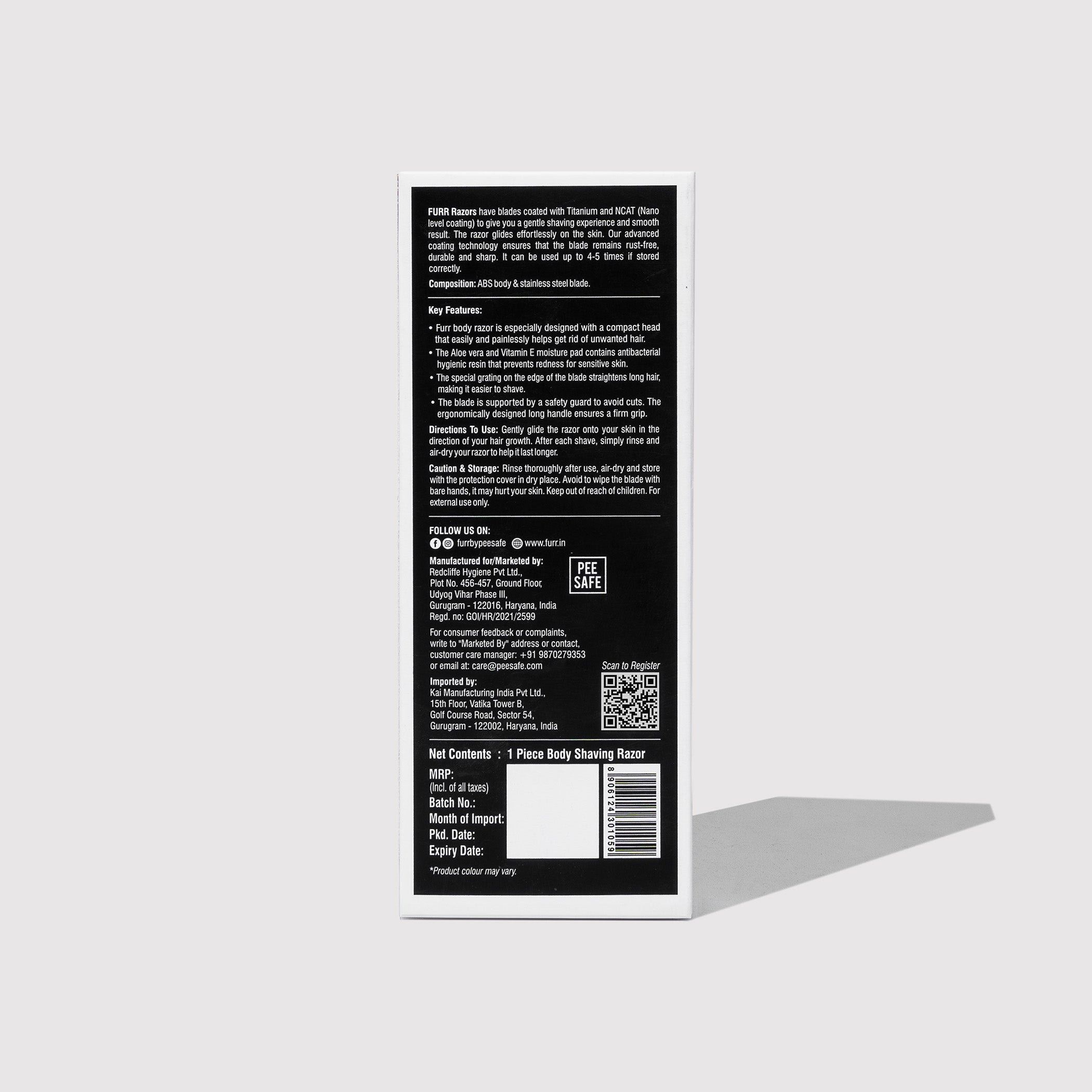 Furr Body Shaving Razor For Women (1N)
