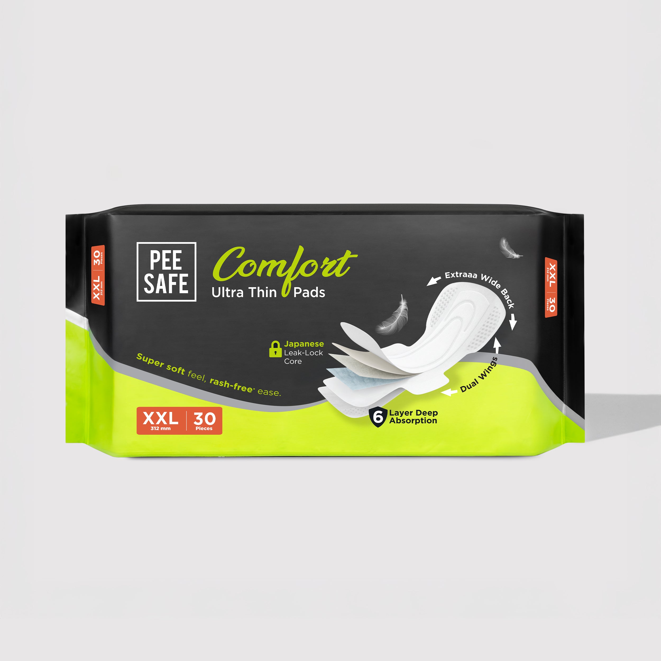 Pee Safe Comfort Ultra Thin Pads XXL 30N - BYOC