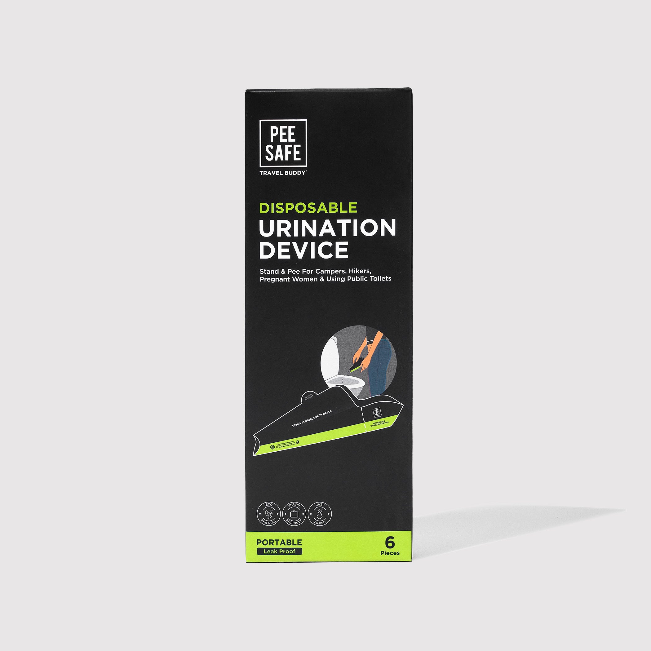 Pee Safe Travel Buddy Urination Device (6N)