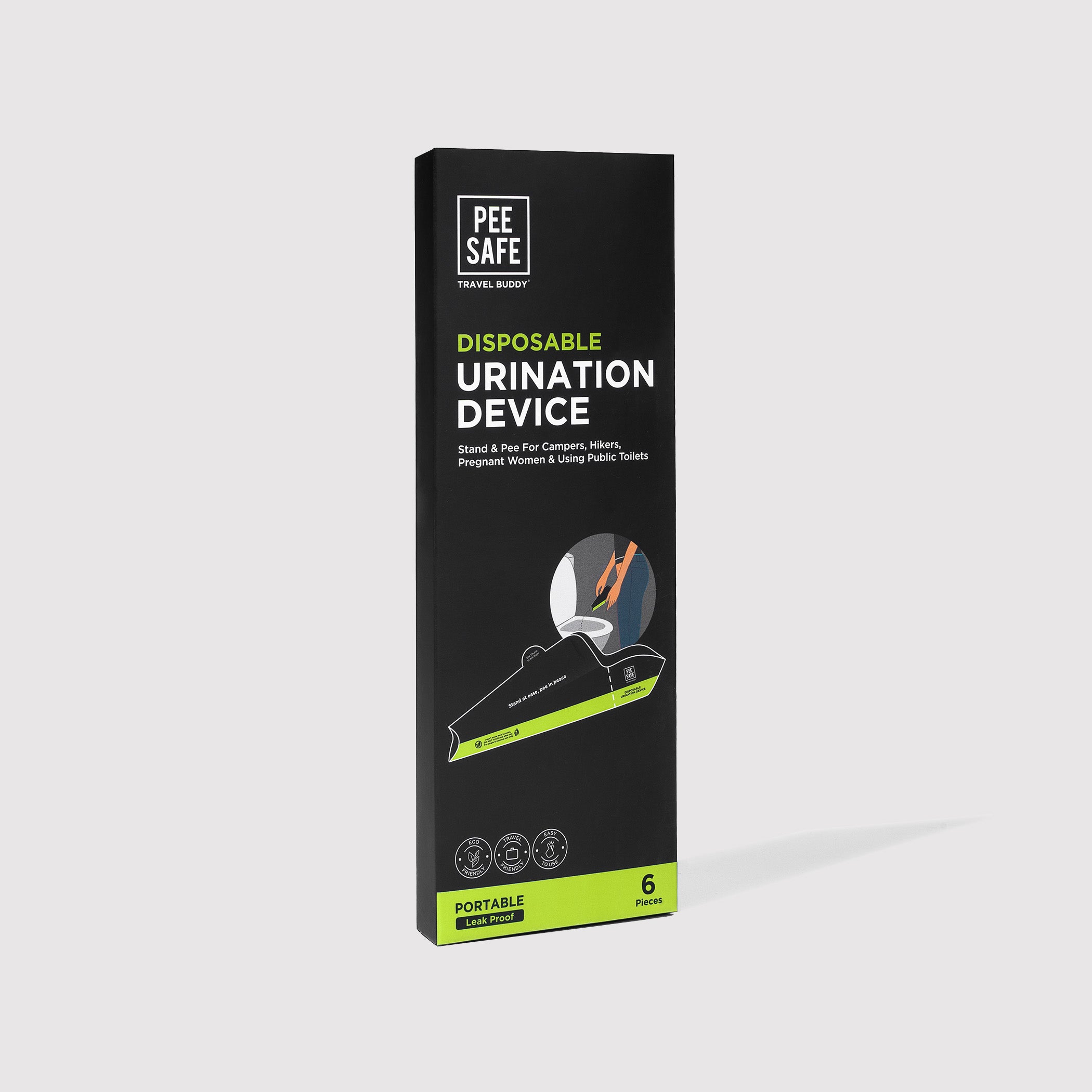 Pee Safe Travel Buddy Urination Device (6N)