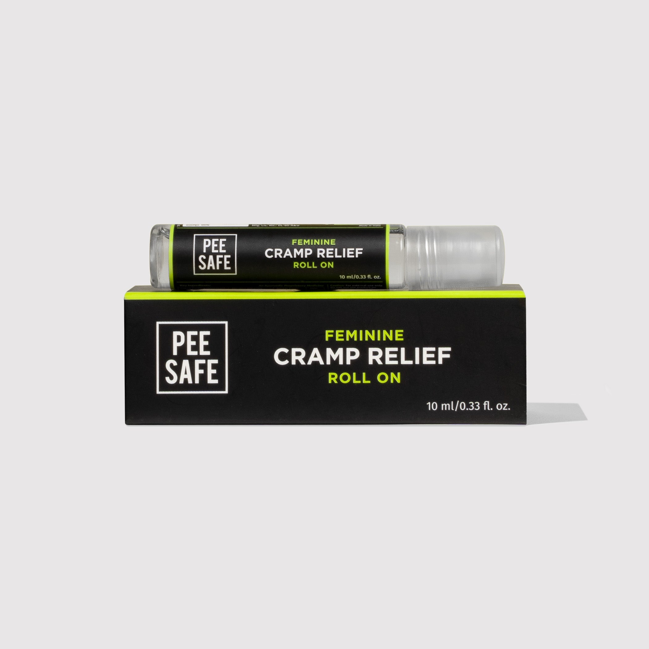Pee Safe Cramp Relief Roll On (10 ML) - BYOC