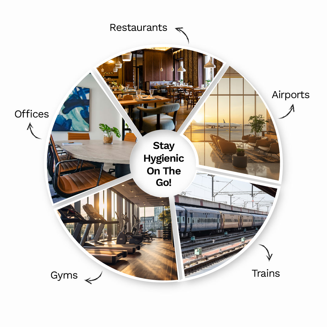 Pee Safe Toilet Seat Sanitizer Spray (Mint) - 75 ML (Pack of 2)