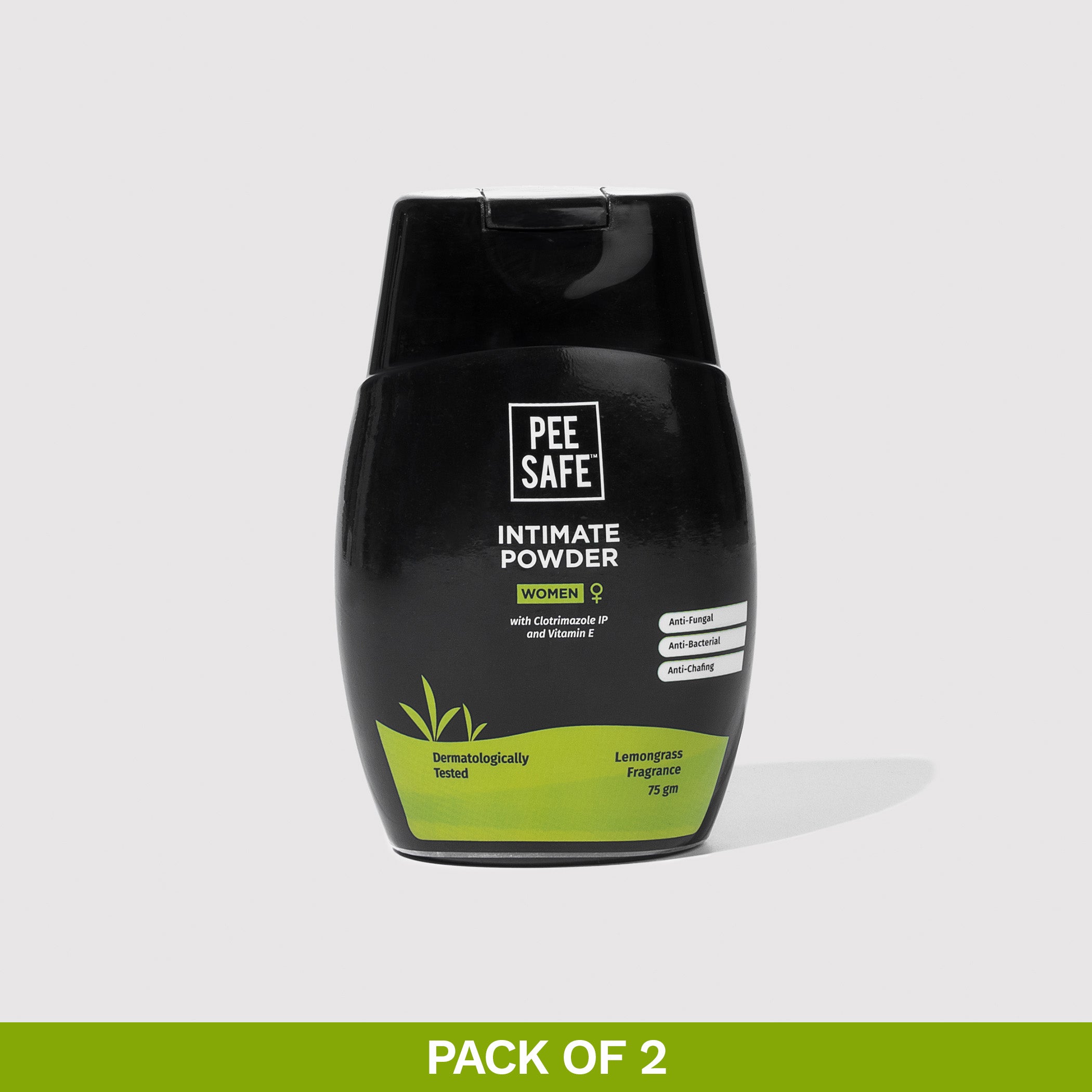 Pee Safe Intimate Powder (75 GM - Pack of 2)