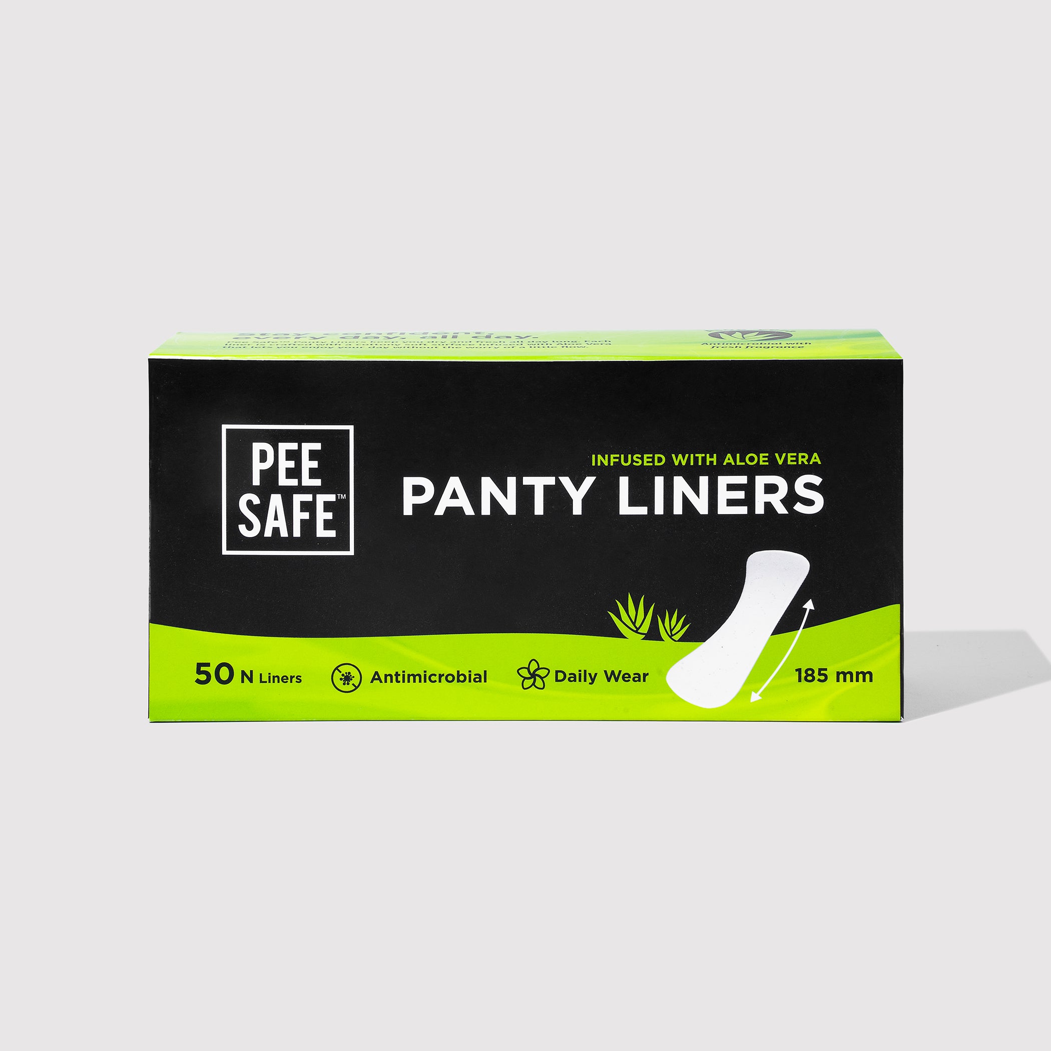 Pee Safe Aloe Vera Panty Liners (50 Liners) - BYOC