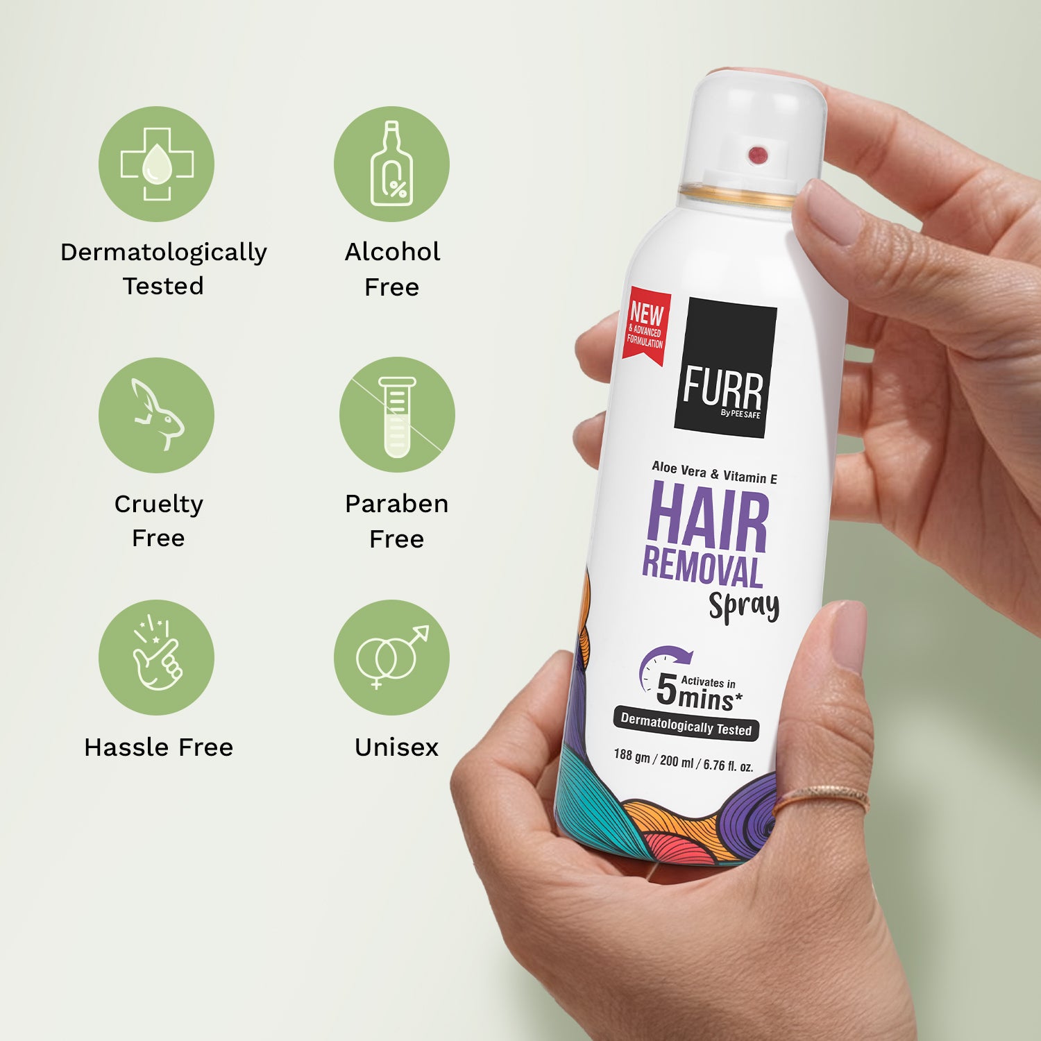 Pee Safe Hair Removal Spray (200 ML)