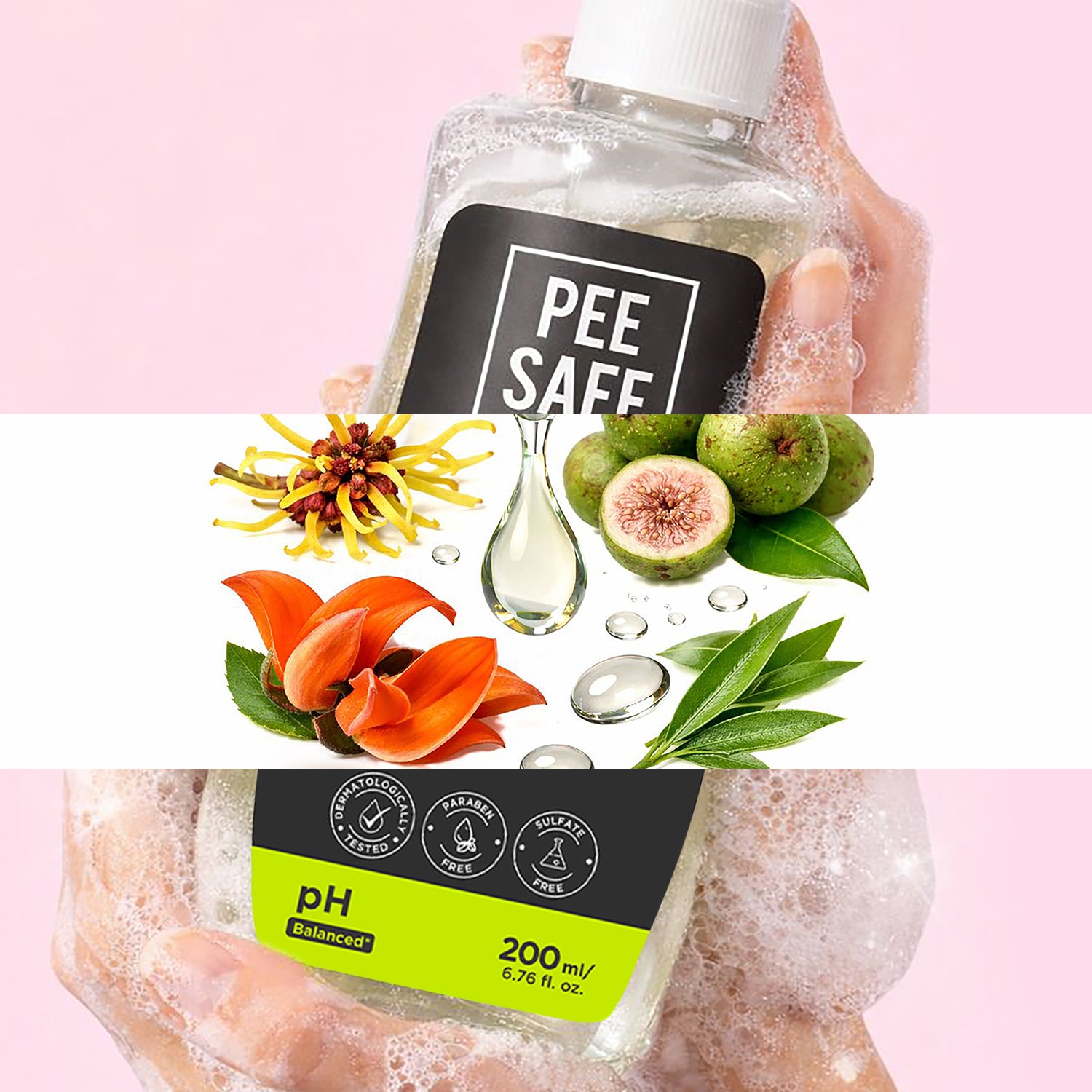 Pee Safe Daily Natural Intimate Wash For Women (200 ML) - BYOC