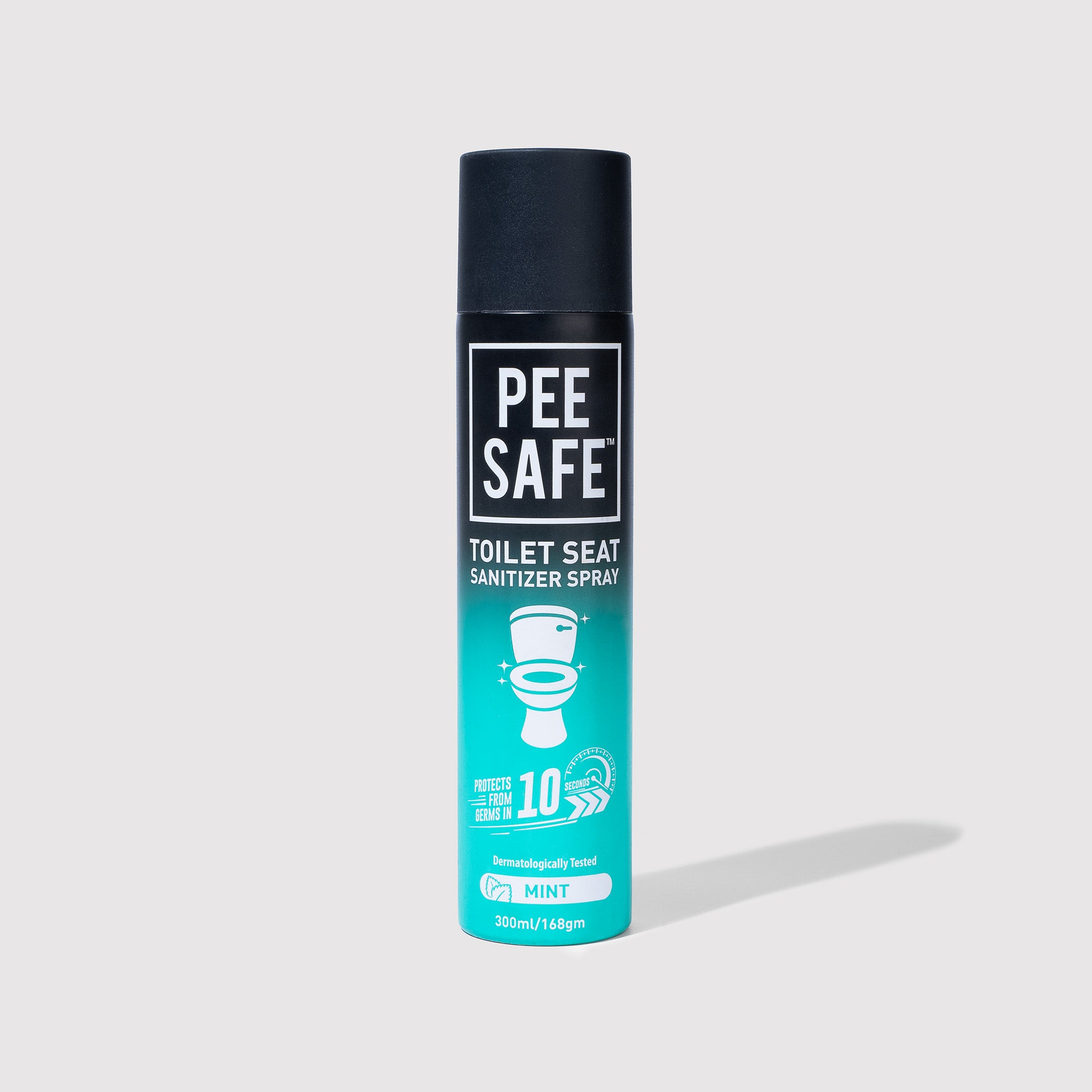 Pee Safe Toilet Seat Sanitizer Spray (Mint) - 300 ML - BYOC