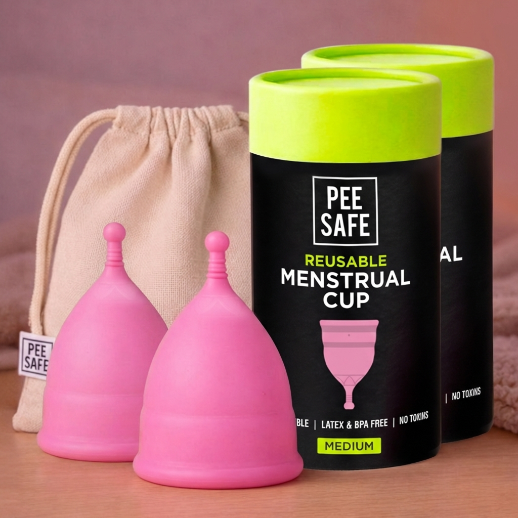 Pee Safe Menstrual Cups - Medium (Pack of 2)
