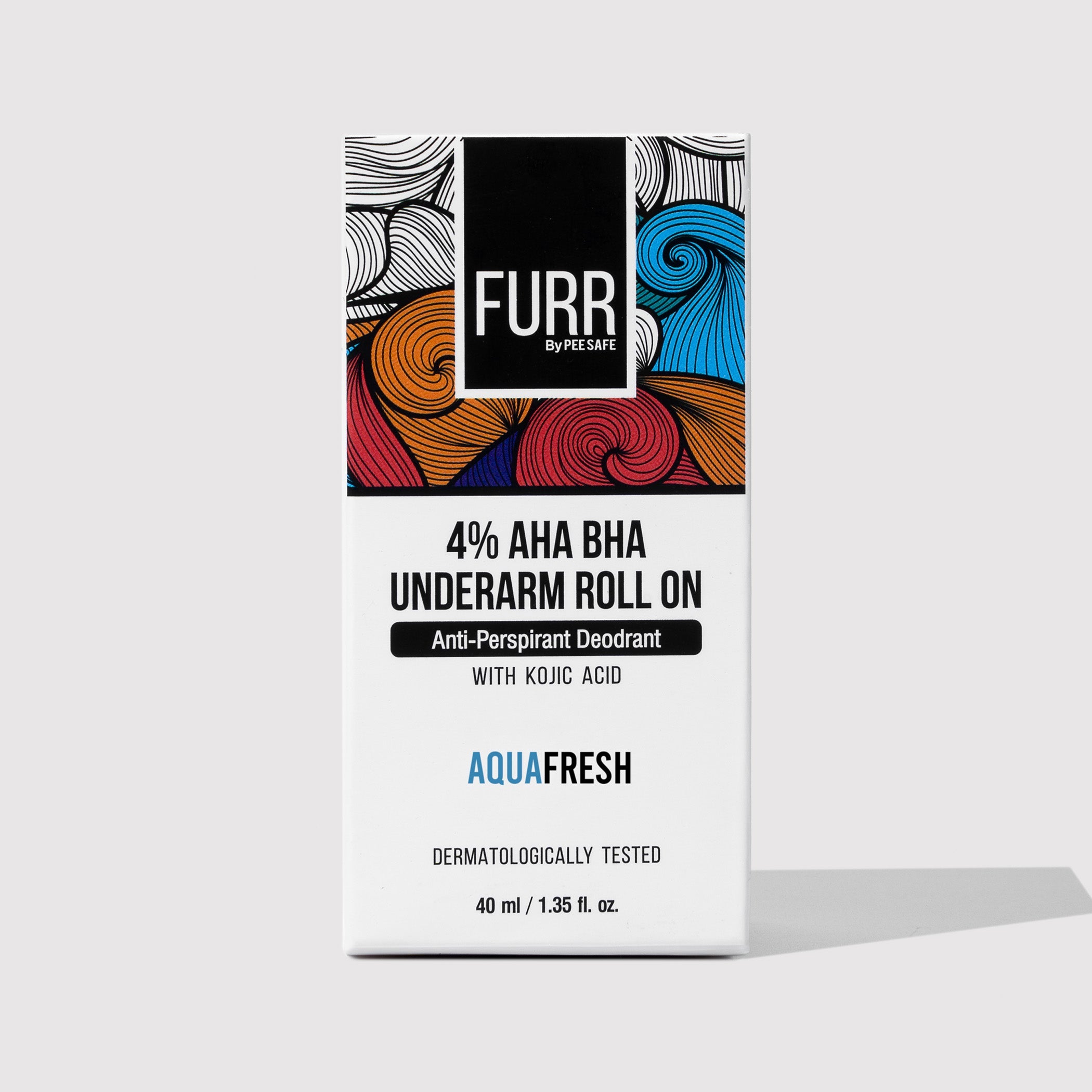 Furr 4% AHA BHA Underarm Roll-On - Aqua - (BYOC)