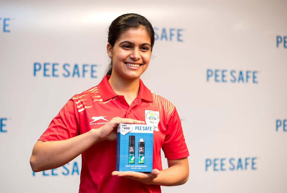 Gold Medalist Manu Bhaker becomes the new face of Pee Safe.