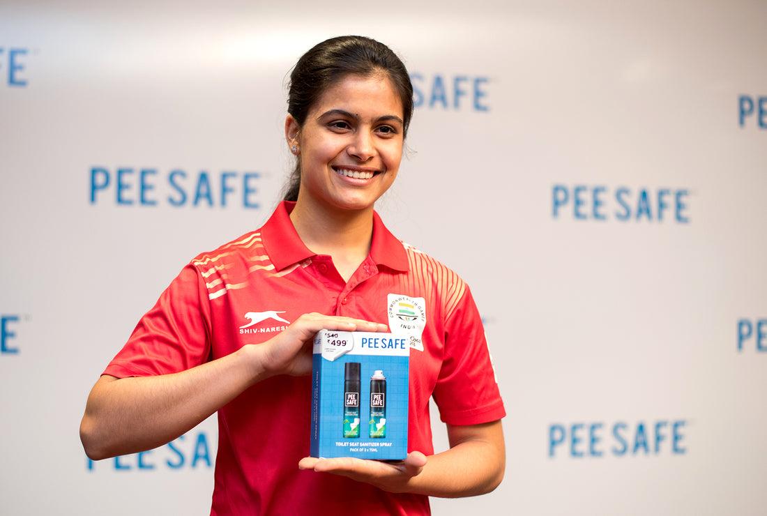 Gold Medalist Manu Bhaker becomes the new face of Pee Safe.