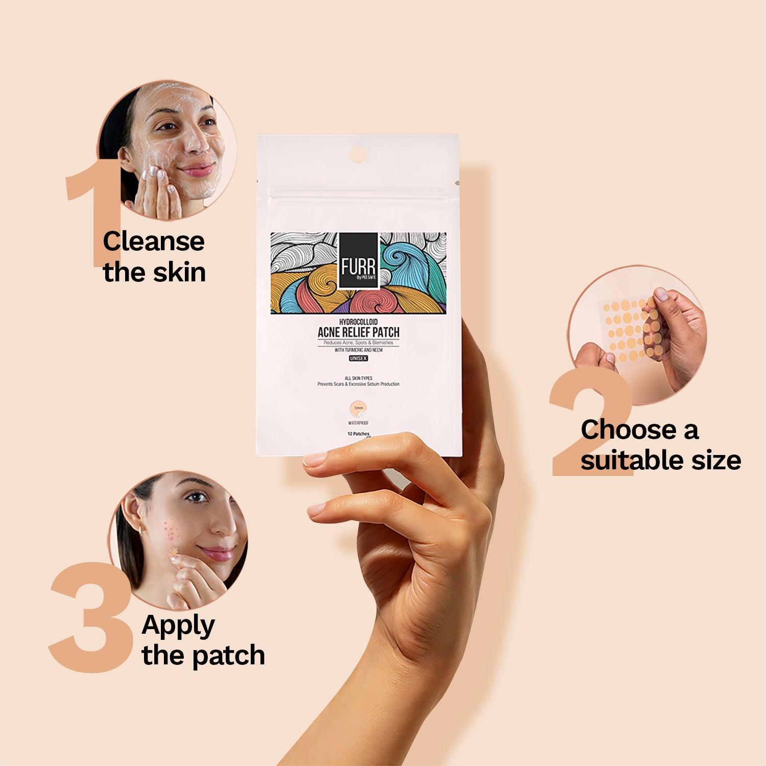 Furr Acne Relief Patches 12N