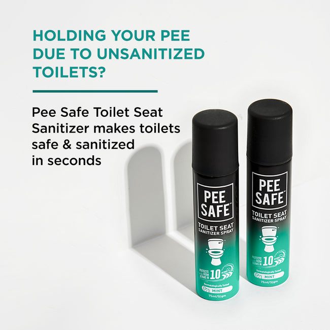 Toilet Seat Sanitizer Spray (Mint) - 75 ml (Pack of 6)