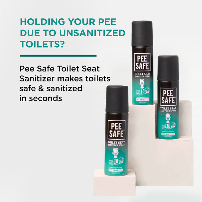Toilet Seat Sanitizer Spray (3 Mint & 3 Lavender) - 50 ml (Pack of 6)