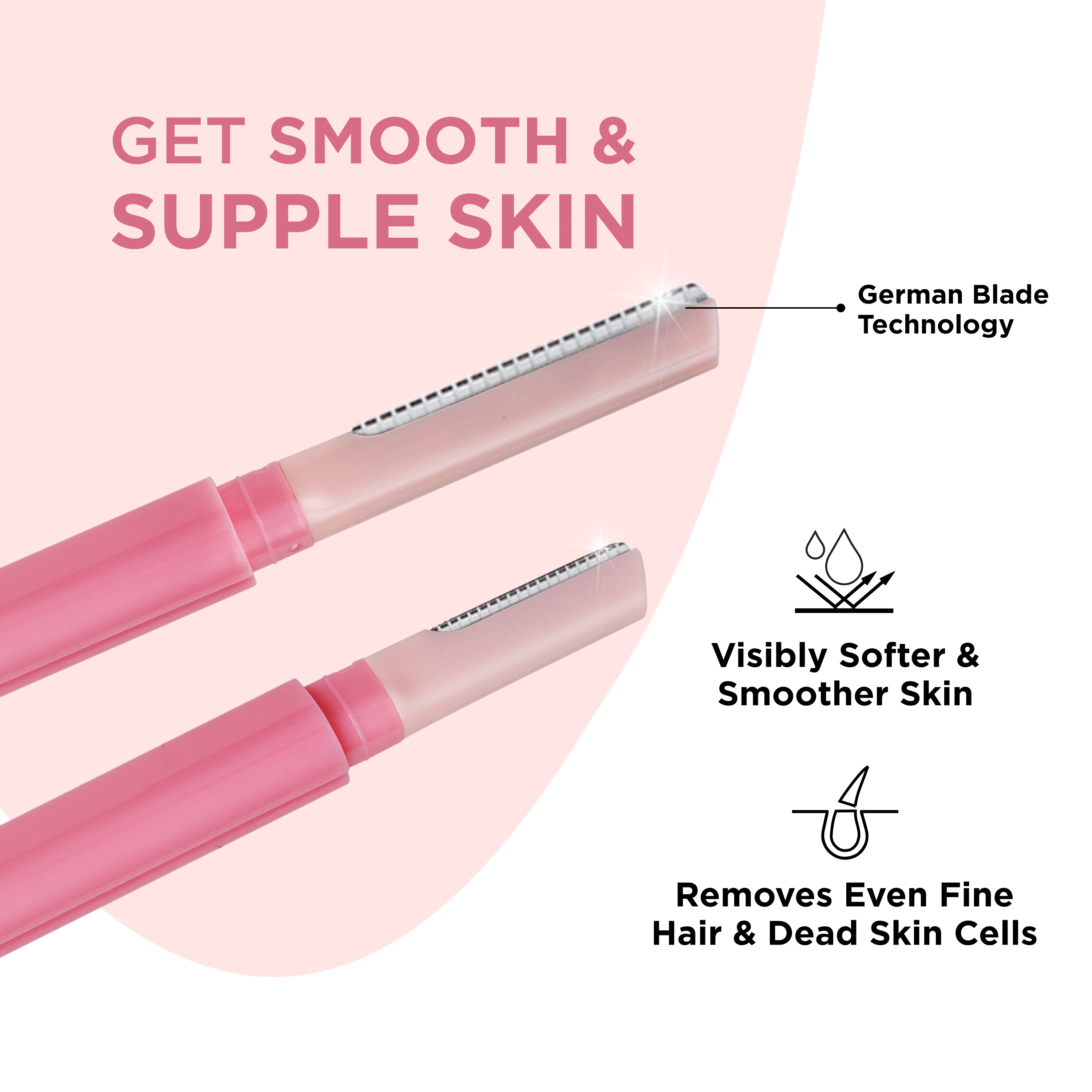 Pink Face Razor Dual Head Face Razor For Women (3N) | Pee Safe
