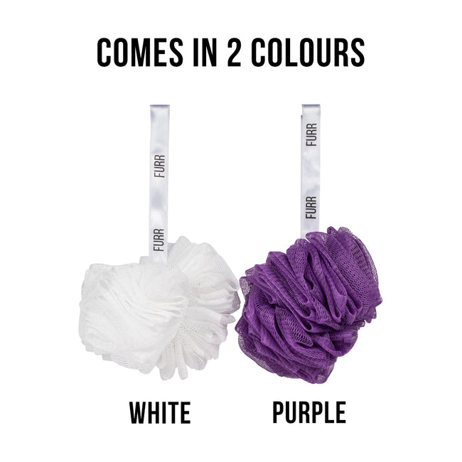 furr exfoliating loofah comes in 2 colours
