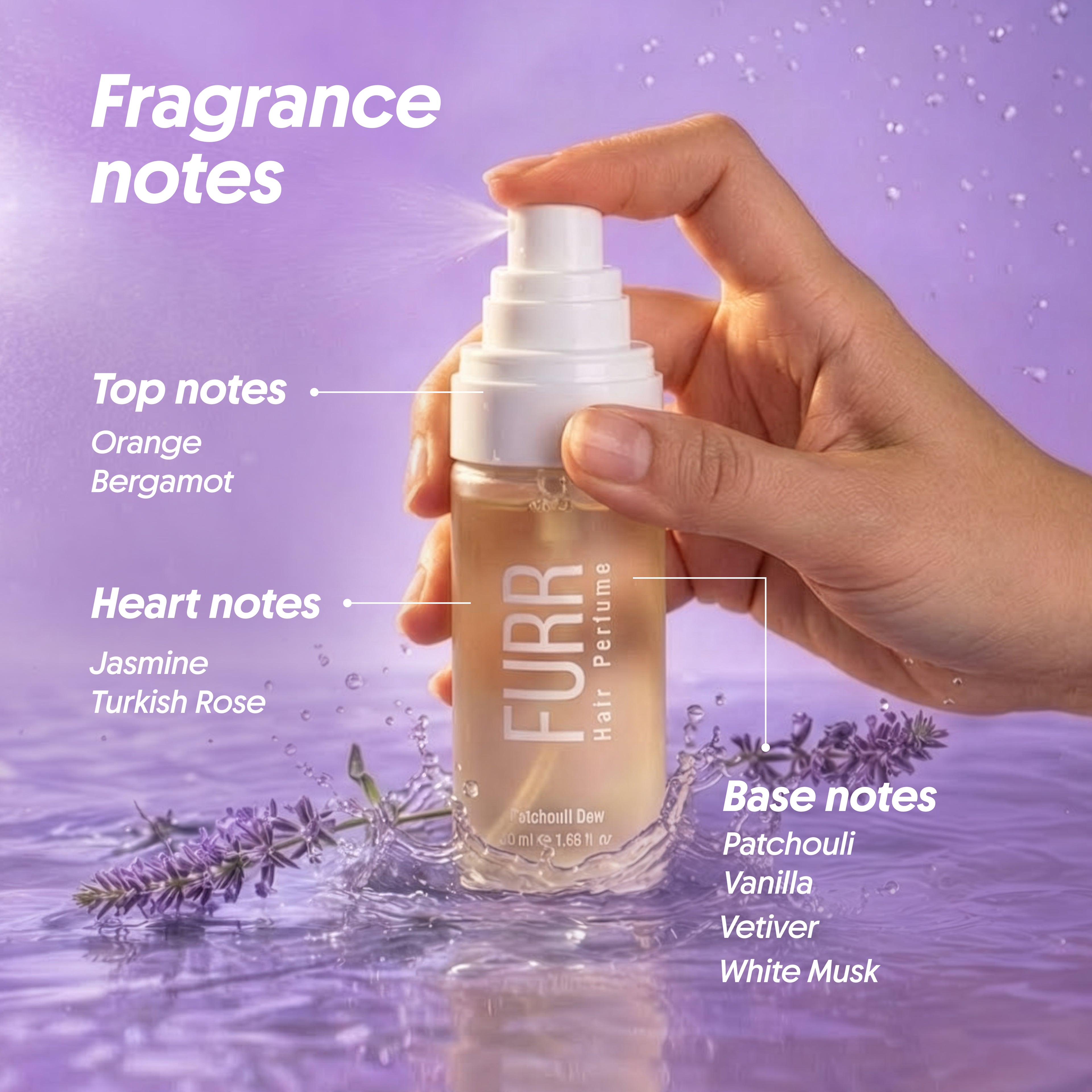 Furr FURR Patchouli Dew Hair Perfume - BYOC