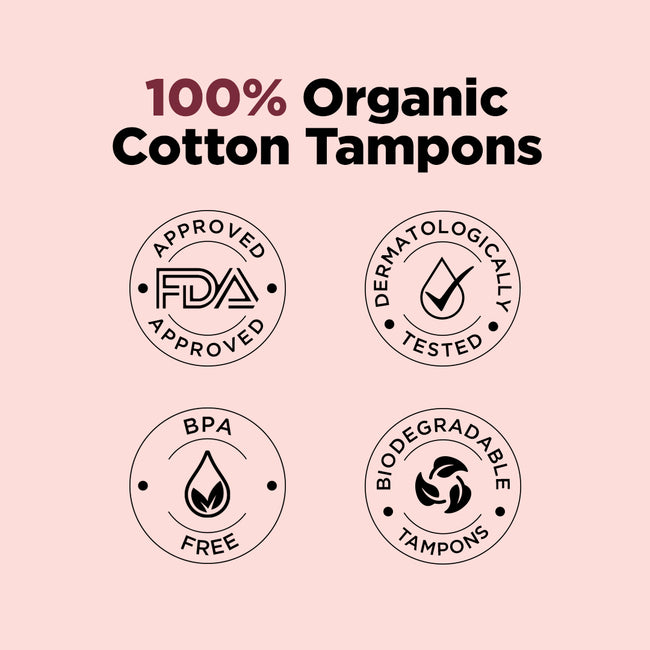 Biodegradable Tampons- Super Plus (16 Tampons)