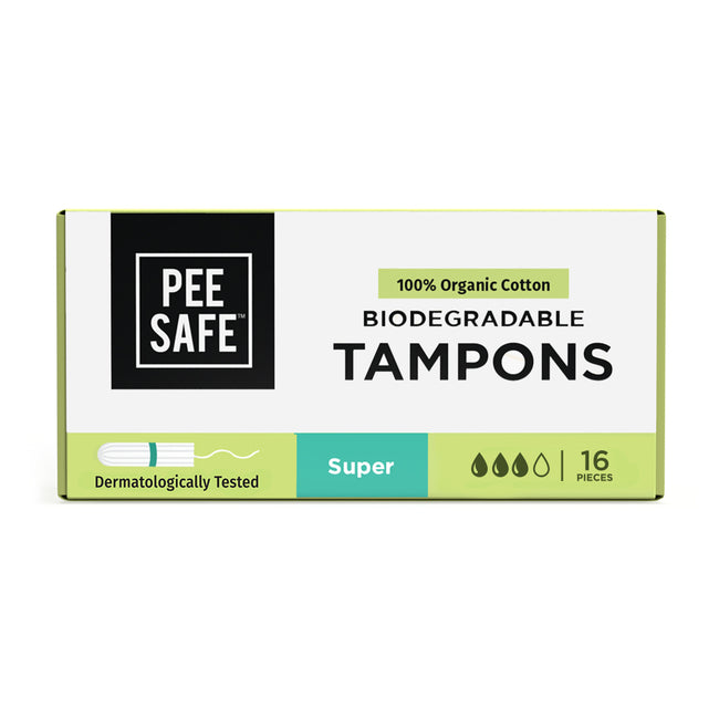 Biodegradable Tampons- Super (16 Tampons)