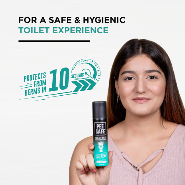 Toilet Seat Sanitizer Spray (Mint) - 75 ml (Pack of 3)