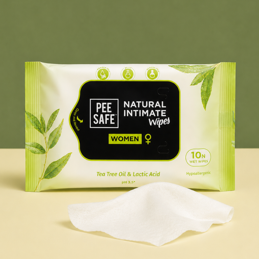 Pee Safe Natural Intimate Wipes For Women (20N)