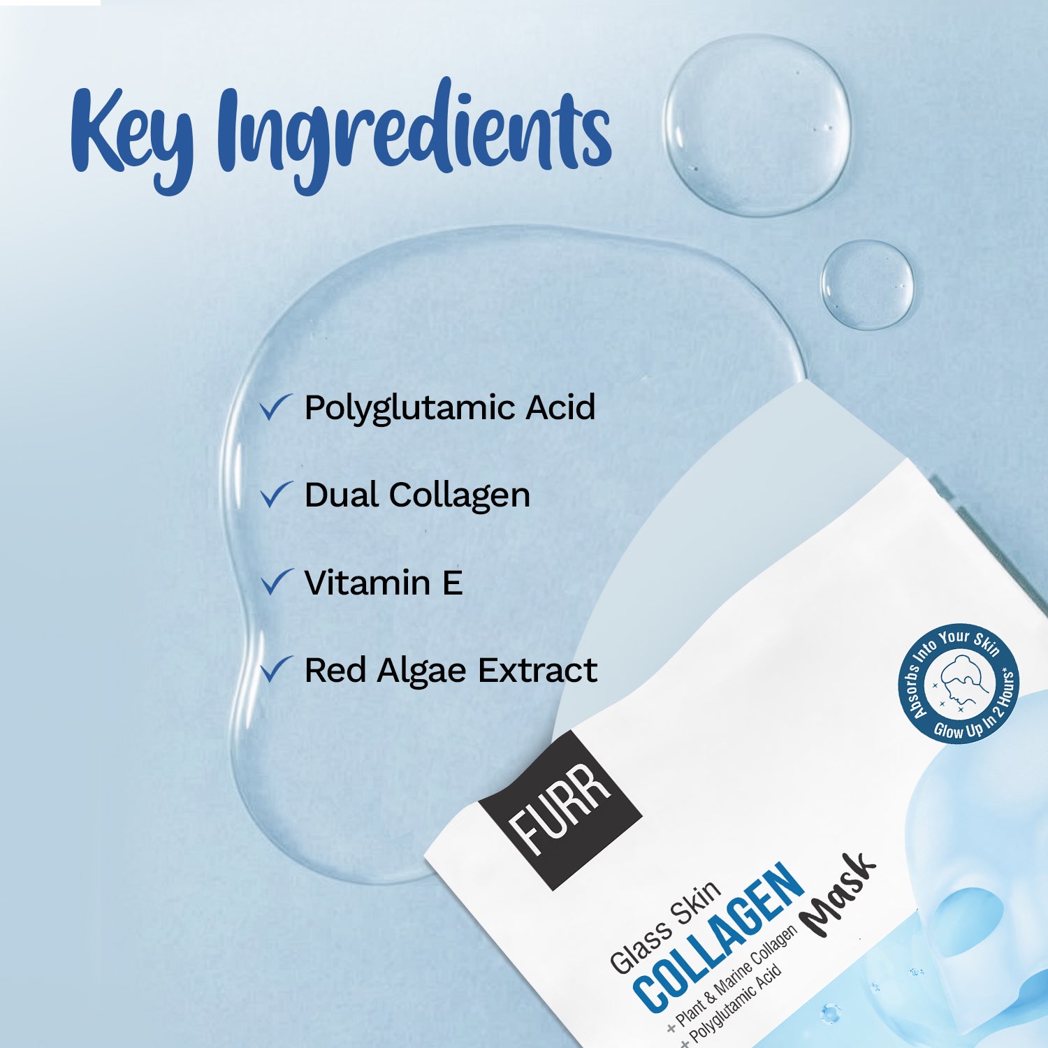 Furr FURR Glass Skin Collagen Mask