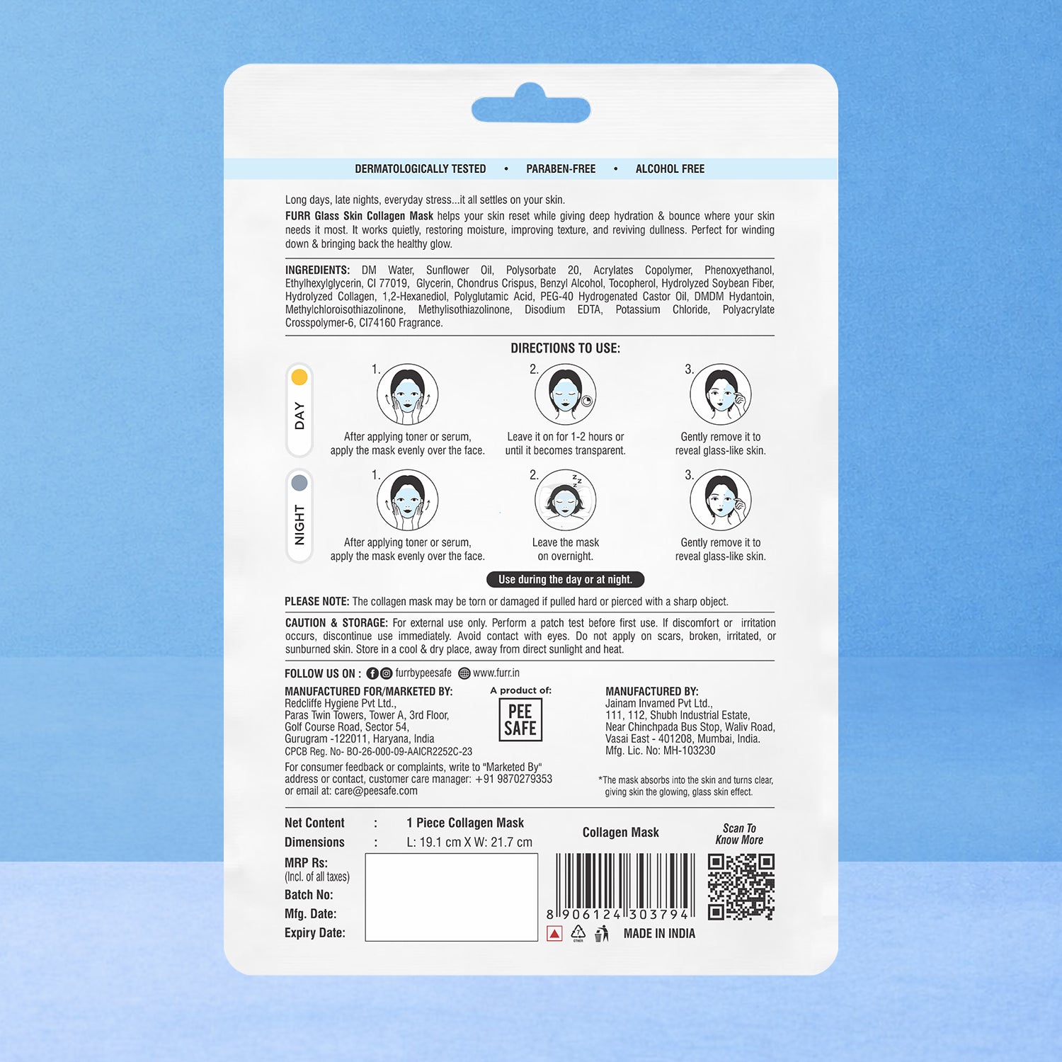 Furr FURR Glass Skin Collagen Mask