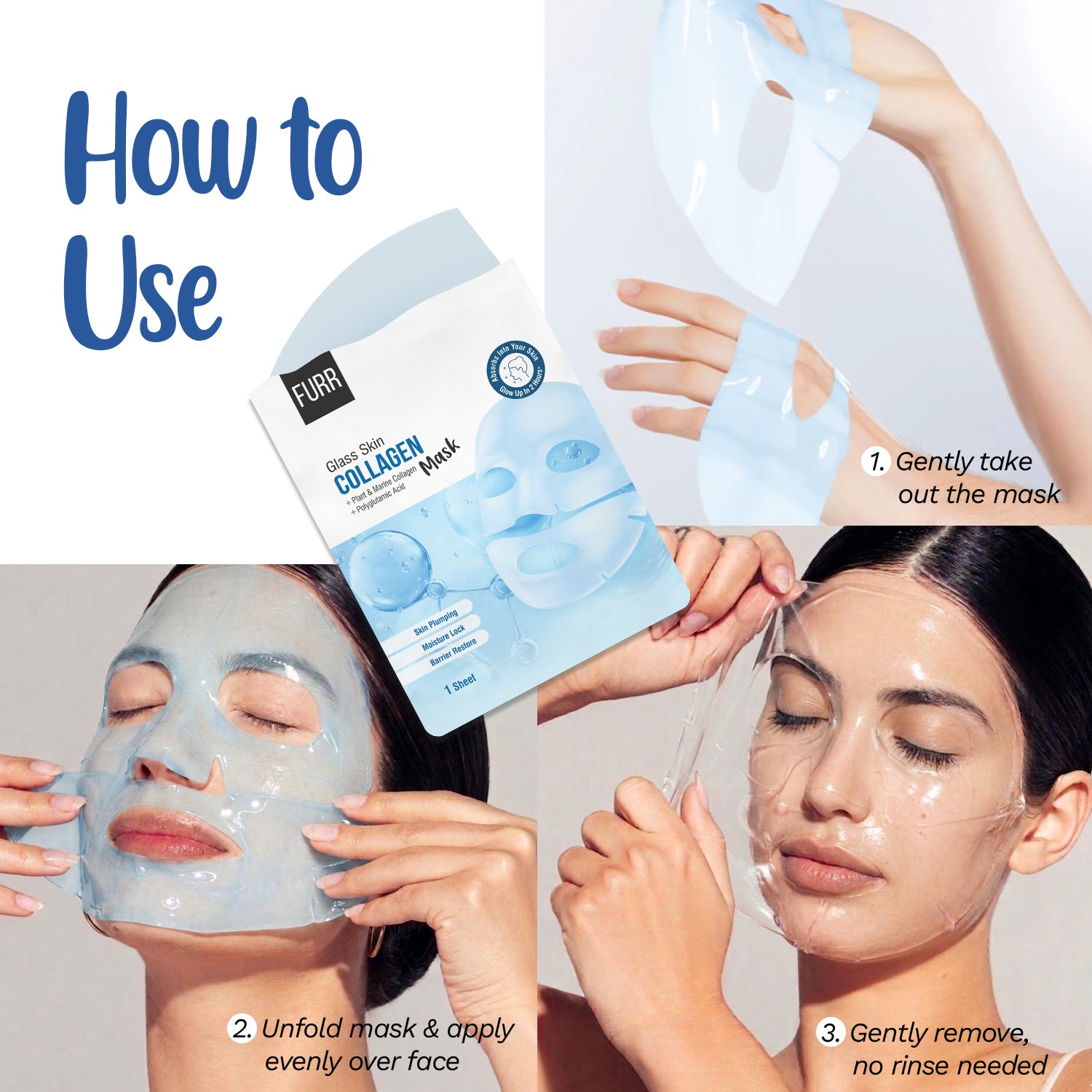 Furr FURR Glass Skin Collagen Mask - BYOC