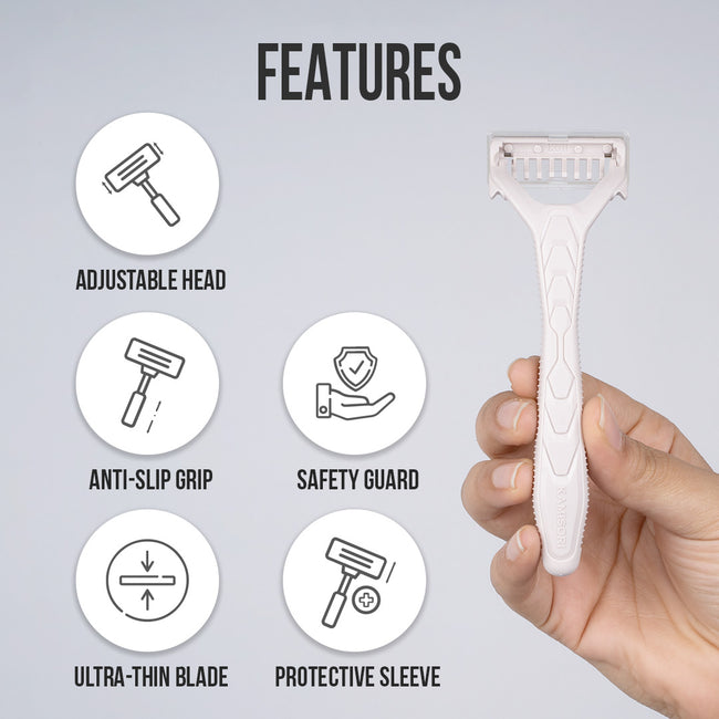 Disposable Body Razor & Reusable Face Razor