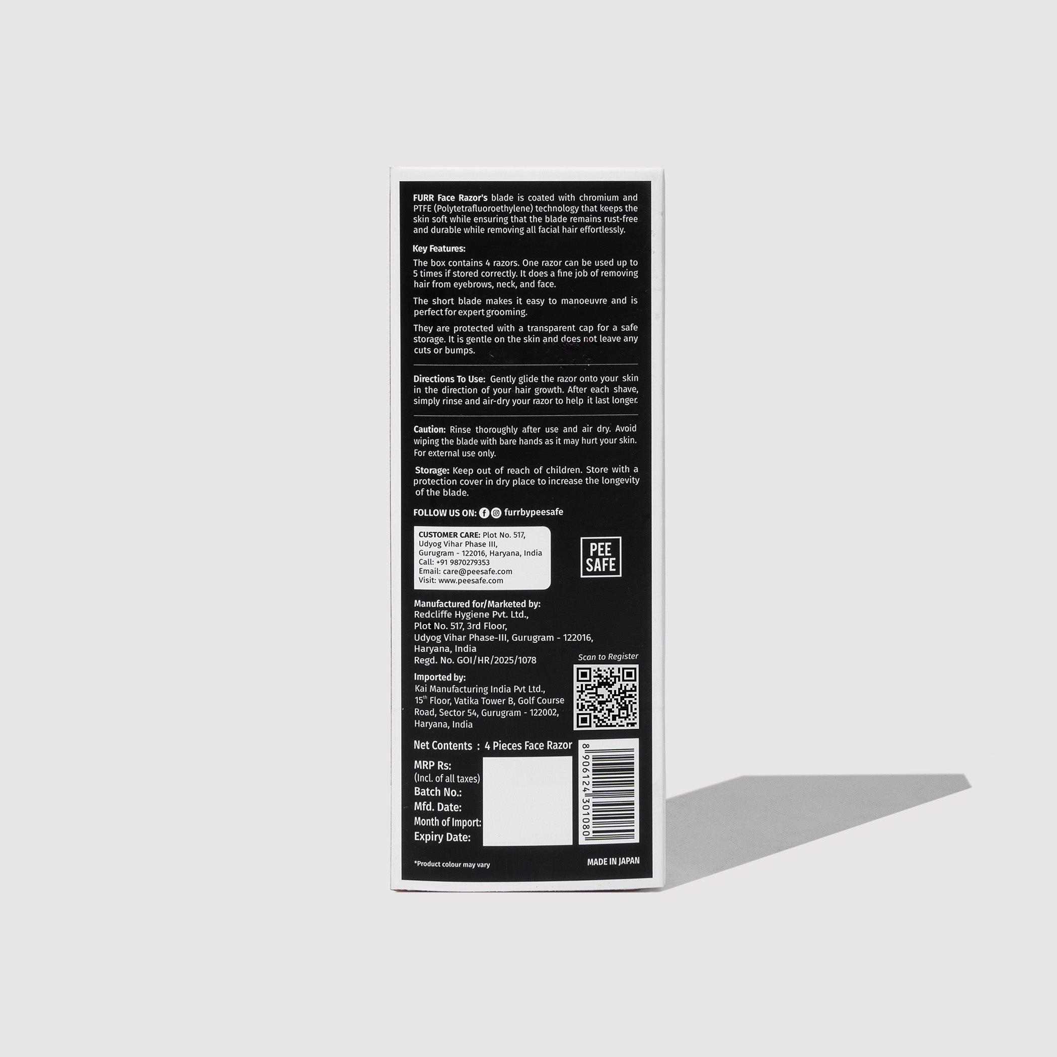 Furr (4N) Special Advanced Nano Coated Face Razor - (BYOC)