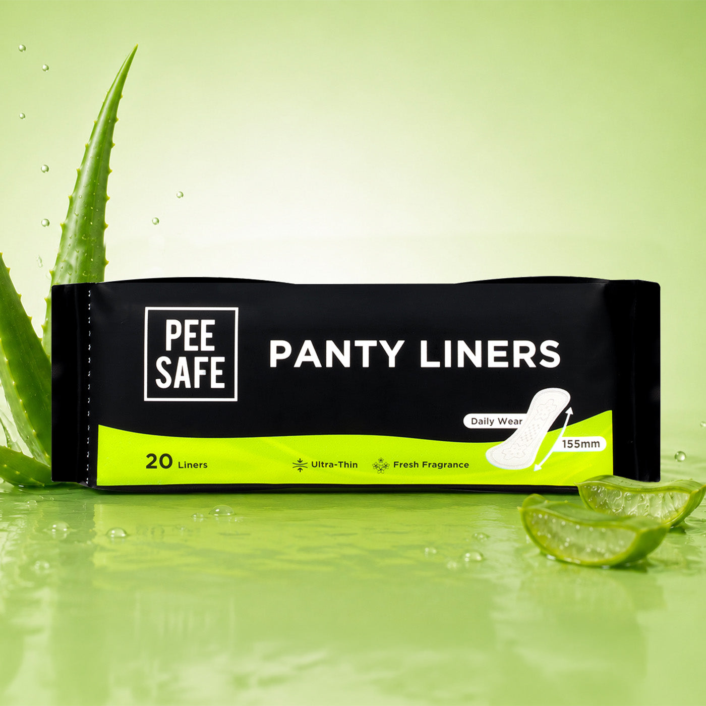 Pee Safe Aloe Vera Panty Liners (20 Liners) - BYOC
