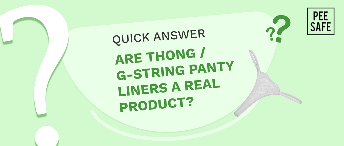 Are thong / G-string panty liners a real product?