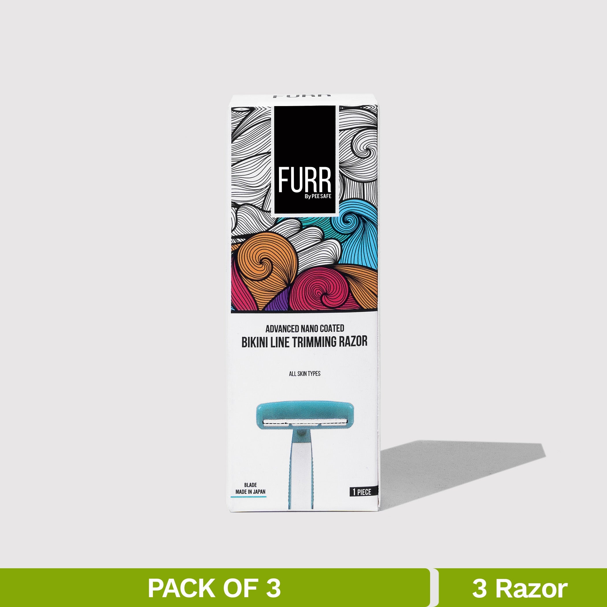 Furr Bikini Line Trimming Razor For Women (3N) - (BYOC)