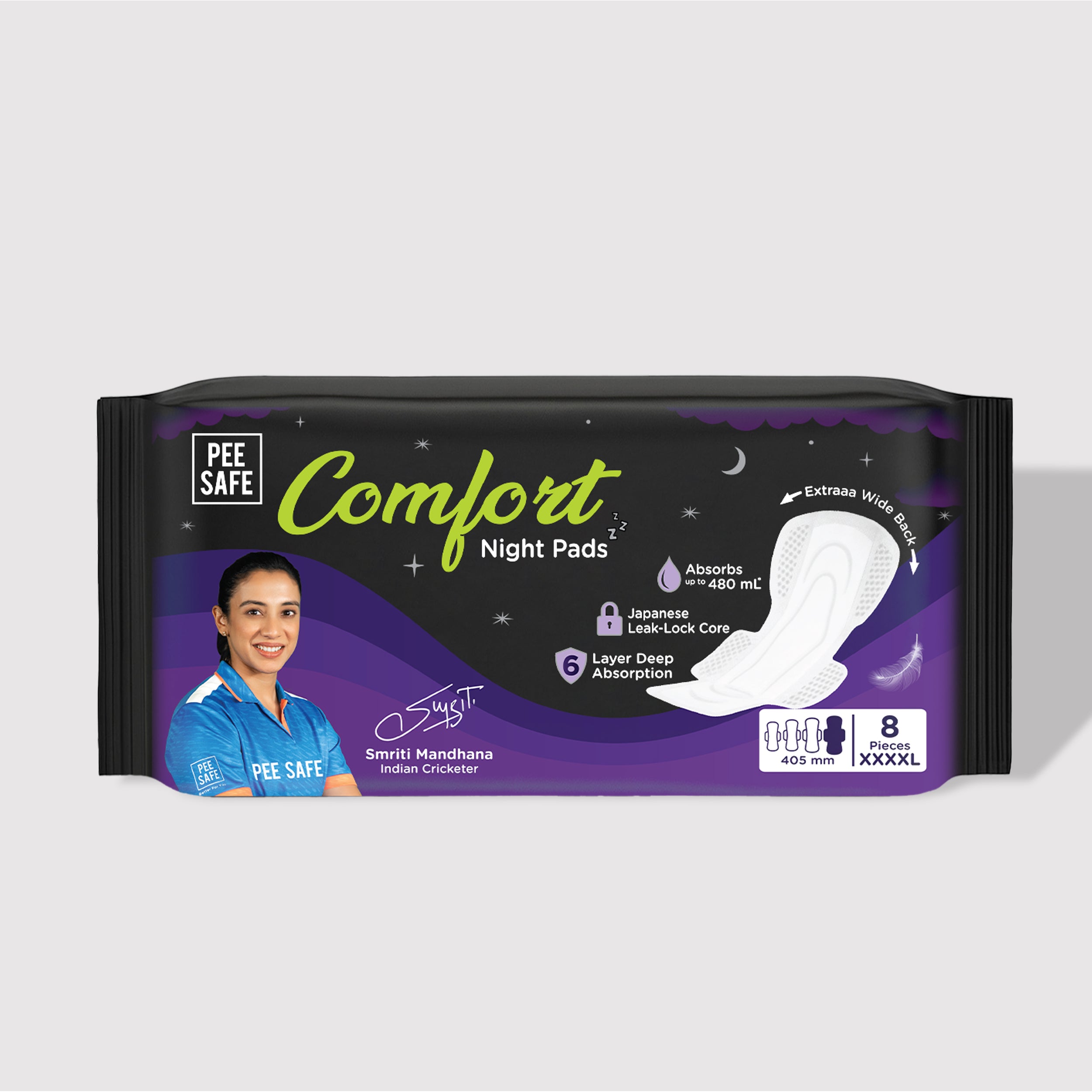 Pee Safe Comfort Night Pads XXXXL - 8N