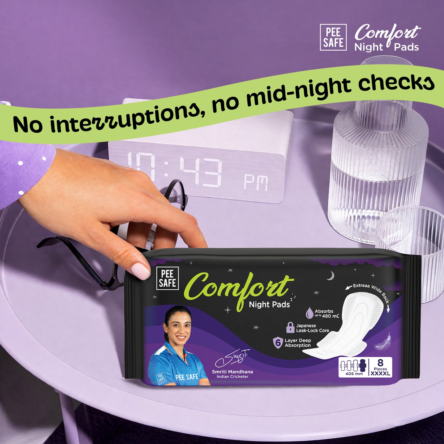 Pee Safe Comfort Night Pads XXXXL - 8N