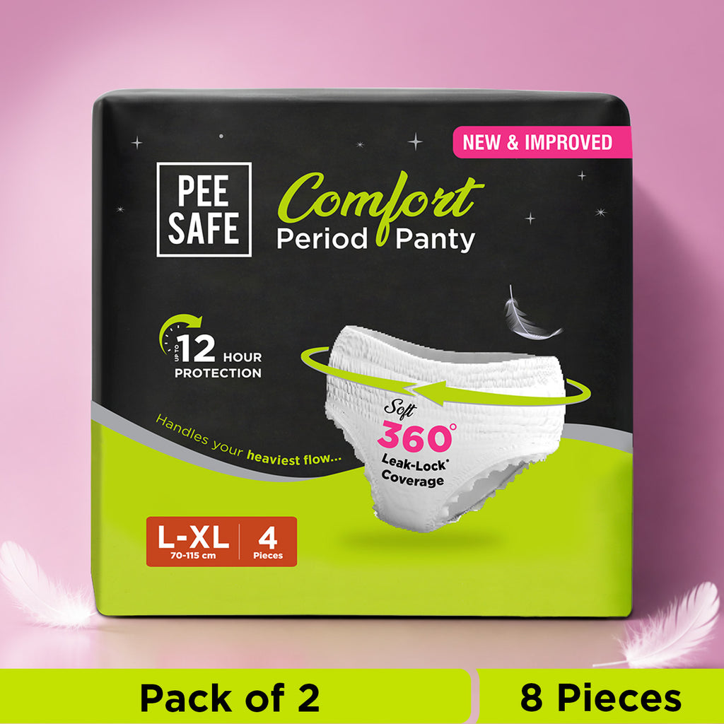 Pee Safe Comfort Period Panty L-XL (8 Panty)