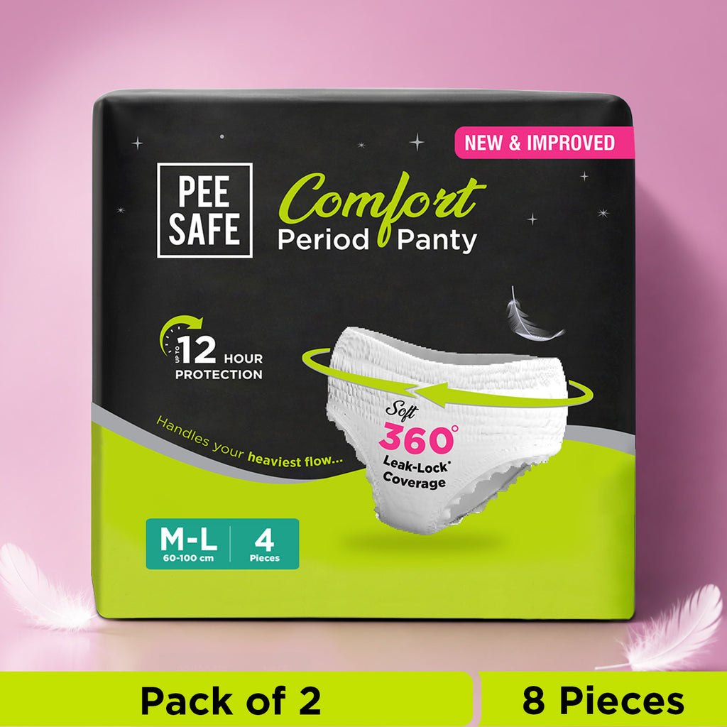 Pee Safe Comfort Period Panty M-L (8 Panty)