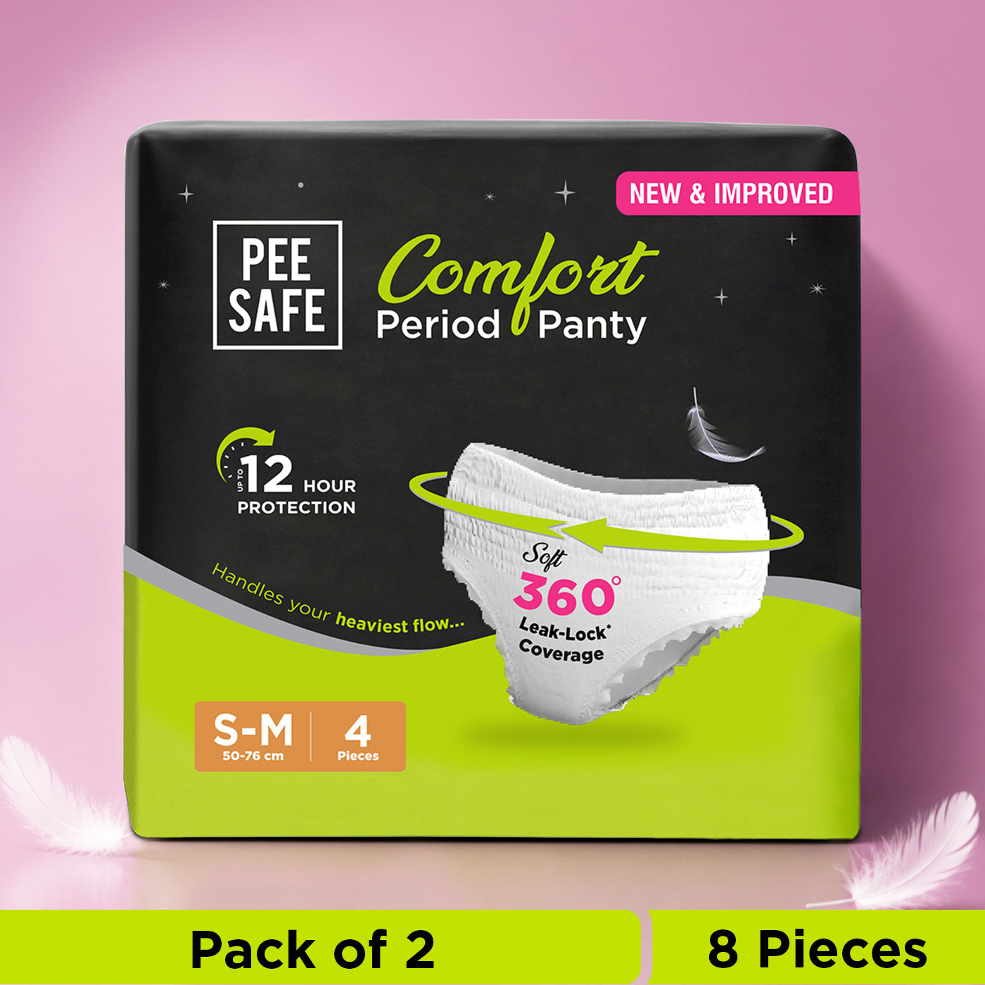 Pee Safe Comfort Period Panty (S-M) 4N (Pack of 2) - BYOC