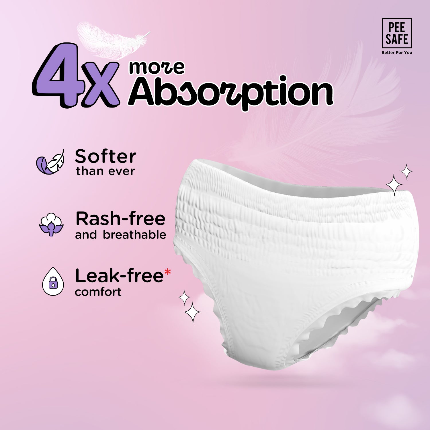 Pee Safe Comfort Period Panty (XL-XXL) 4N