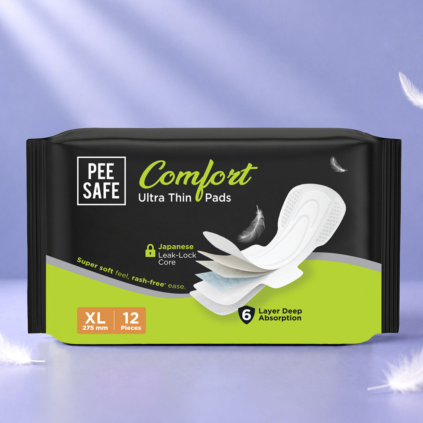 Pee Safe Comfort Ultra Thin Pads XL 12N